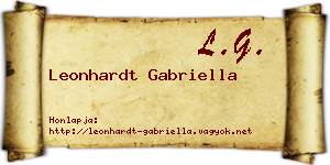 Leonhardt Gabriella névjegykártya